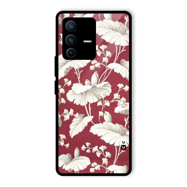 Beautiful Petals Glass Back Case for Vivo V23 Pro