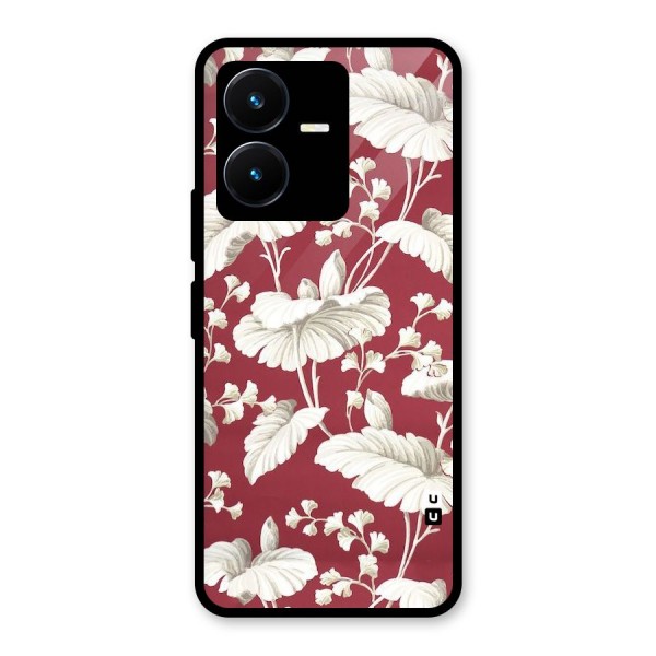 Beautiful Petals Glass Back Case for Vivo Y22