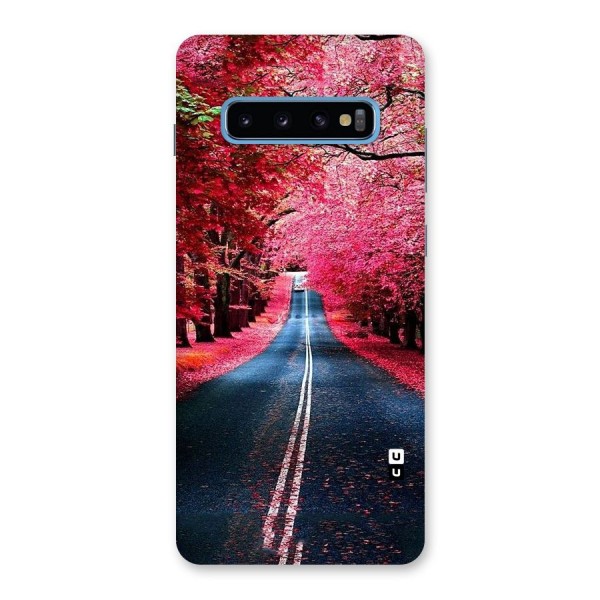 Beautiful Red Trees Back Case for Galaxy S10 Plus