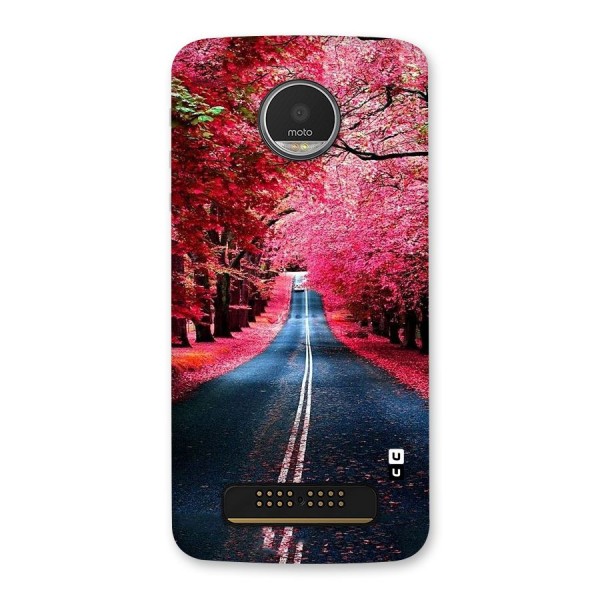 Beautiful Red Trees Back Case for Moto Z Play