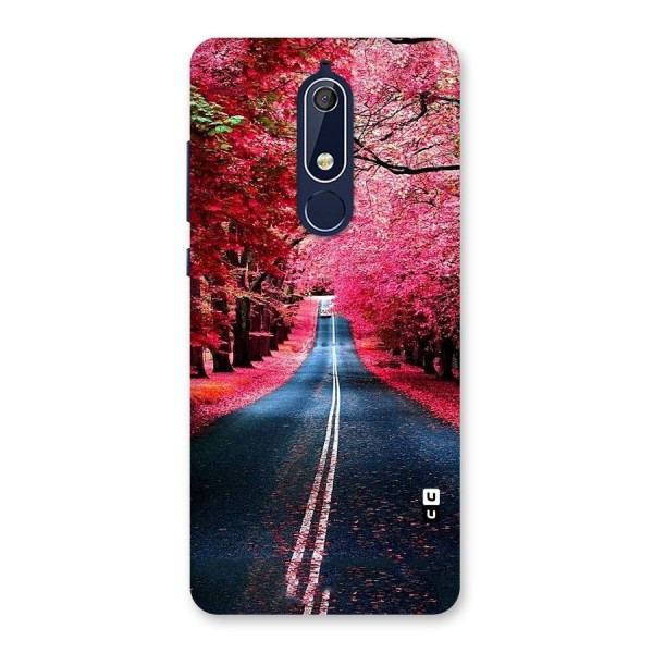 Beautiful Red Trees Back Case for Nokia 5.1