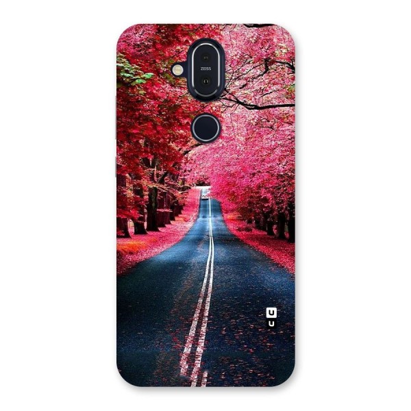 Beautiful Red Trees Back Case for Nokia 8.1