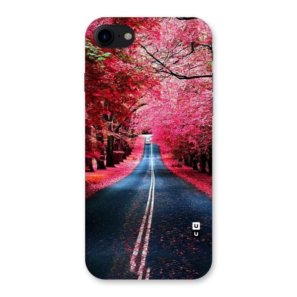 Beautiful Red Trees Back Case for iPhone SE 2020