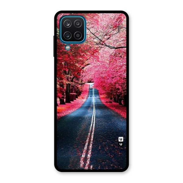 Beautiful Red Trees Glass Back Case for Galaxy A12