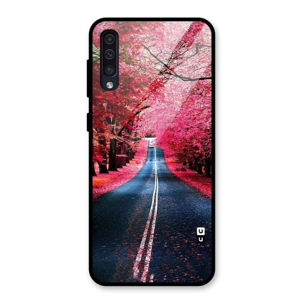 Beautiful Red Trees Glass Back Case for Galaxy A50s