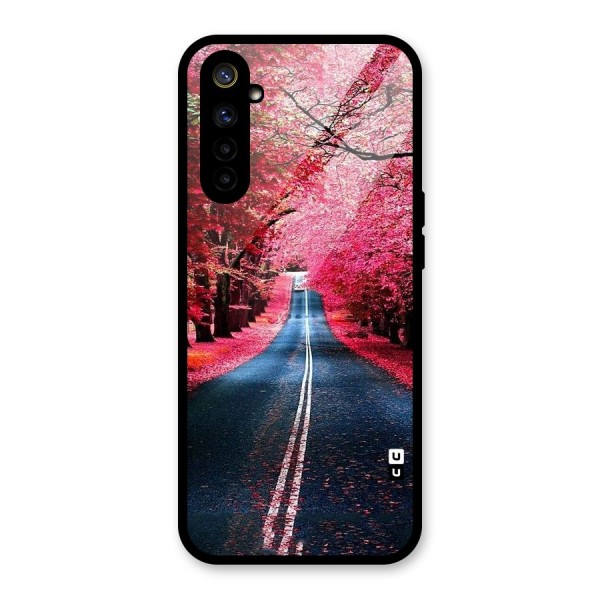 Beautiful Red Trees Glass Back Case for Realme 6