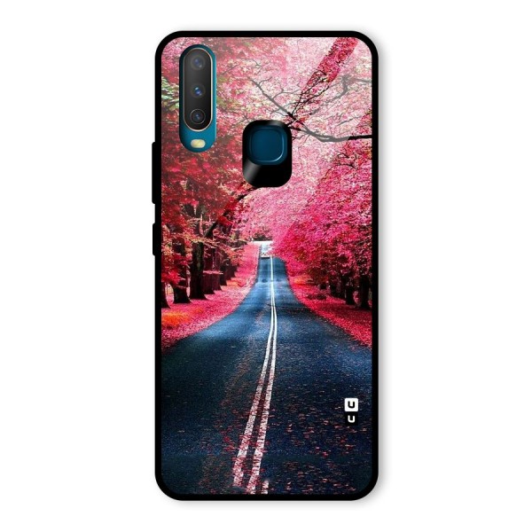 Beautiful Red Trees Glass Back Case for Vivo Y12