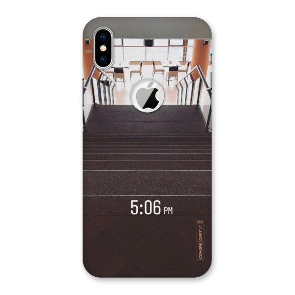 Beautiful Staircase Back Case for iPhone XS Logo Cut