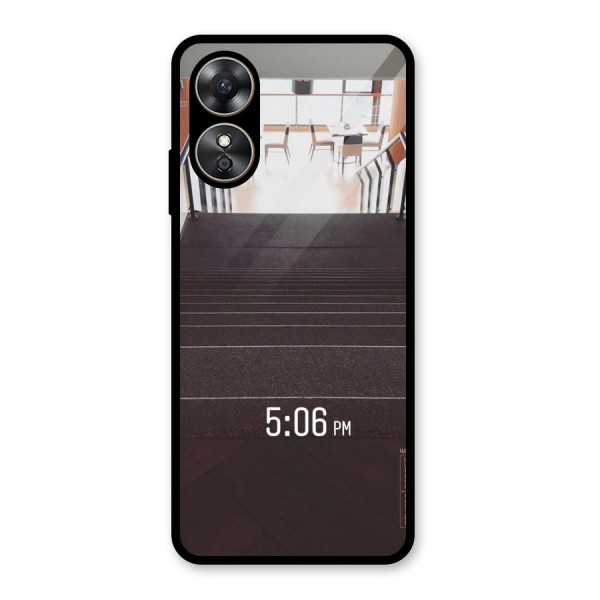 Beautiful Staircase Glass Back Case for Oppo A17