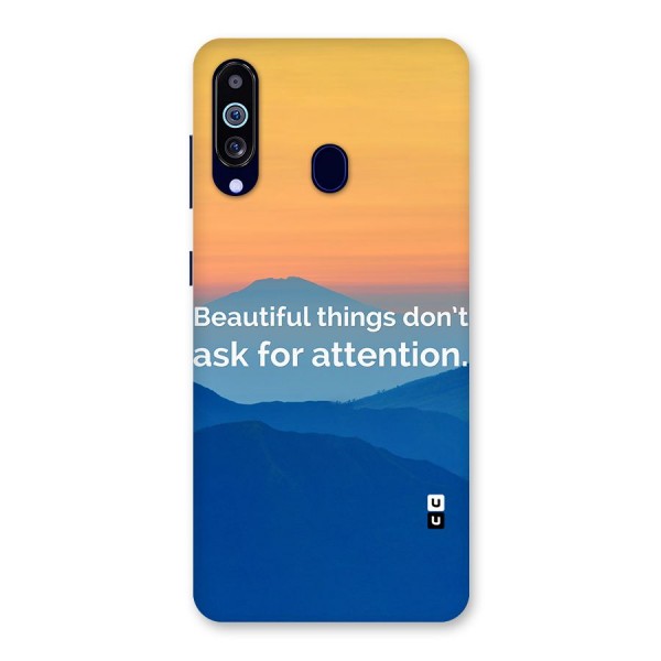 Beautiful Things Quote Back Case for Galaxy A60