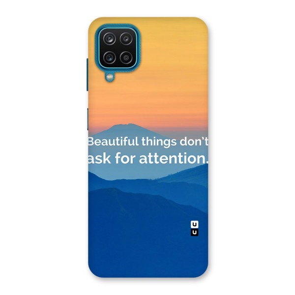 Beautiful Things Quote Back Case for Galaxy F12