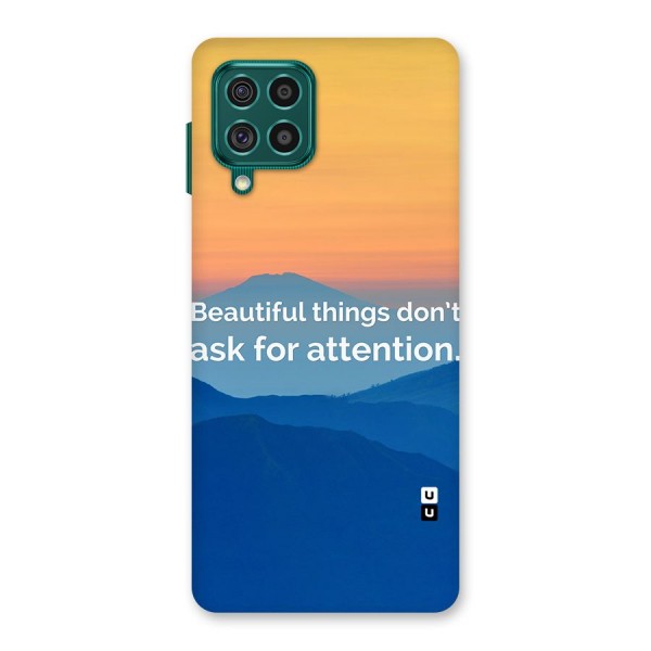 Beautiful Things Quote Back Case for Galaxy F62