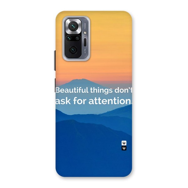 Beautiful Things Quote Back Case for Redmi Note 10 Pro