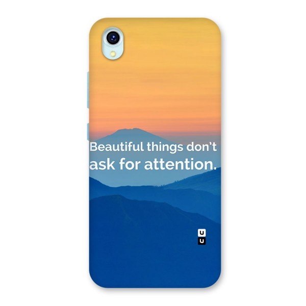 Beautiful Things Quote Back Case for Vivo Y1s