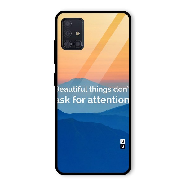 Beautiful Things Quote Glass Back Case for Galaxy A51