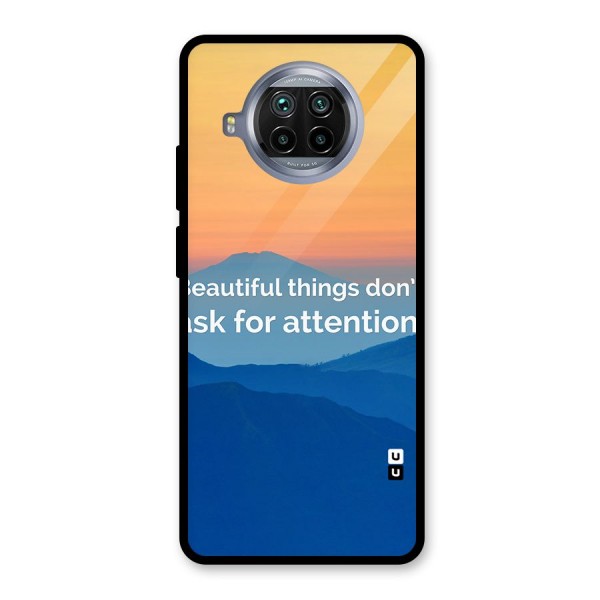 Beautiful Things Quote Glass Back Case for Mi 10i