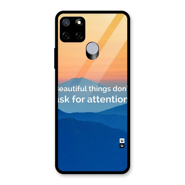 Beautiful Things Quote Glass Back Case for Realme C12