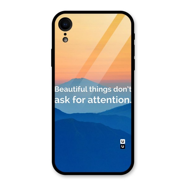 Beautiful Things Quote Glass Back Case for XR