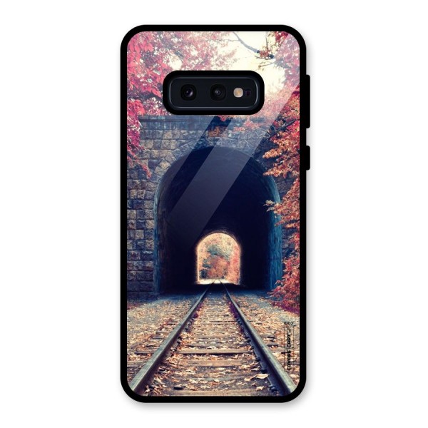 Beautiful Track Glass Back Case for Galaxy S10e