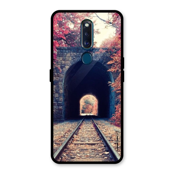 Beautiful Track Glass Back Case for Oppo F11 Pro