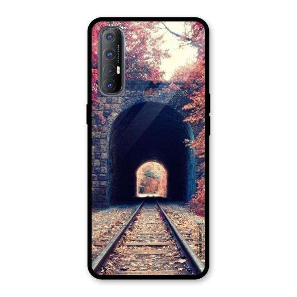 Beautiful Track Glass Back Case for Oppo Reno3 Pro