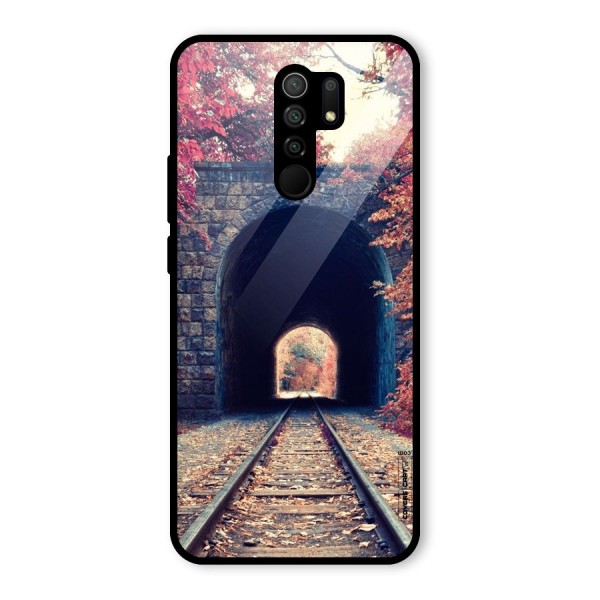 Beautiful Track Glass Back Case for Redmi 9 Prime