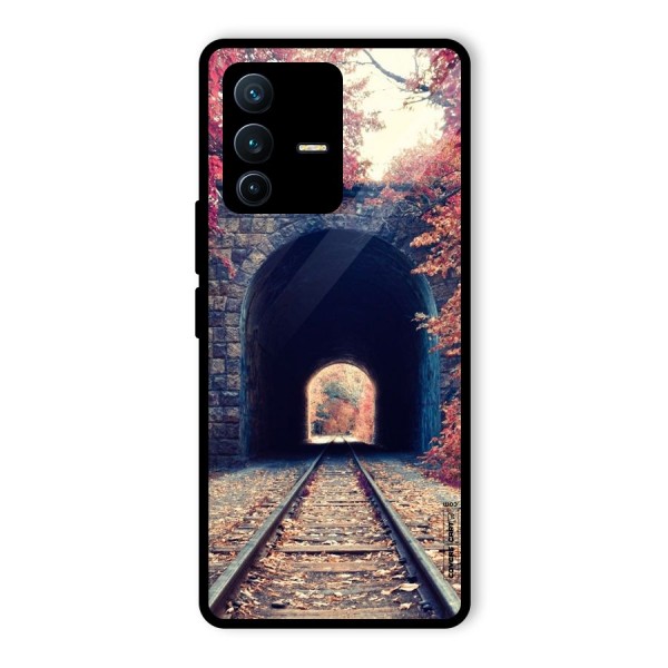 Beautiful Track Glass Back Case for Vivo V23 Pro