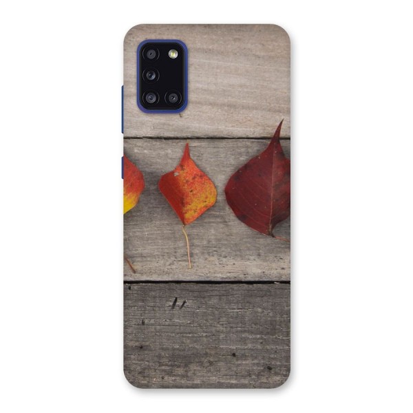 Beautiful Wood Leafs Back Case for Galaxy A31