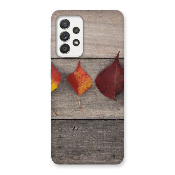 Beautiful Wood Leafs Back Case for Galaxy A52