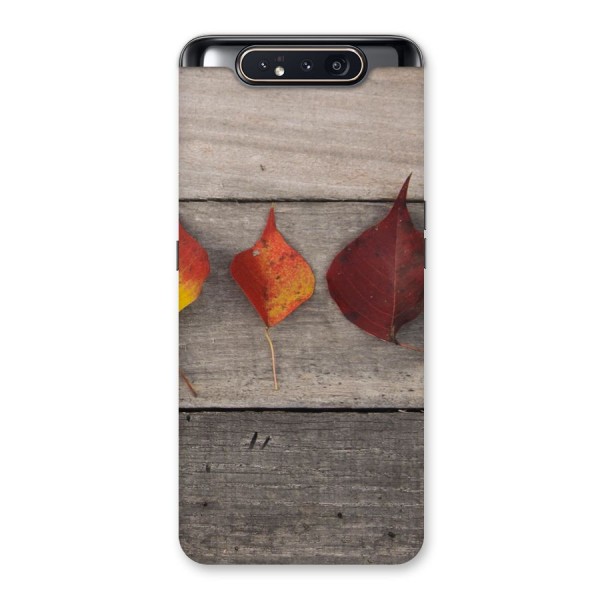 Beautiful Wood Leafs Back Case for Galaxy A80