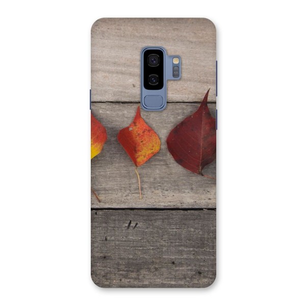 Beautiful Wood Leafs Back Case for Galaxy S9 Plus