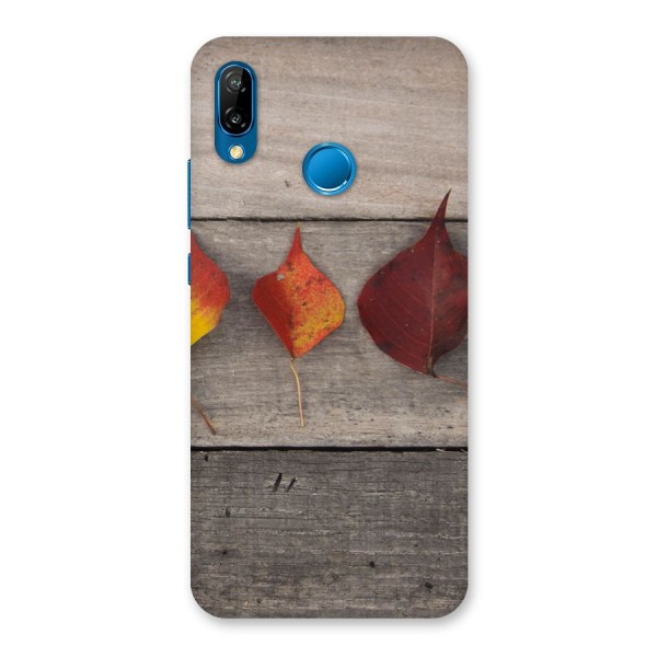 Beautiful Wood Leafs Back Case for Huawei P20 Lite