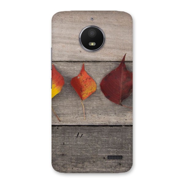 Beautiful Wood Leafs Back Case for Moto E4