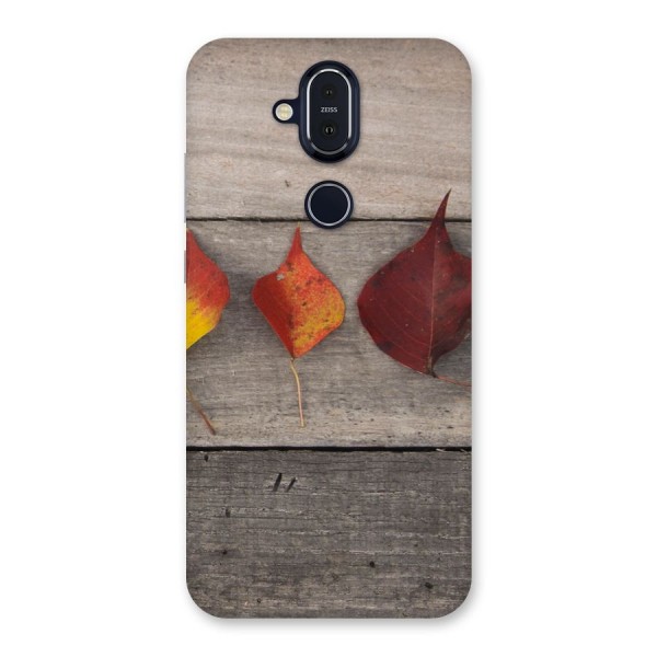 Beautiful Wood Leafs Back Case for Nokia 8.1