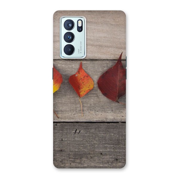 Beautiful Wood Leafs Back Case for Oppo Reno6 Pro 5G
