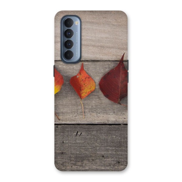 Beautiful Wood Leafs Back Case for Reno4 Pro