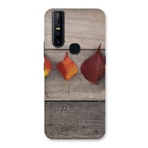 Beautiful Wood Leafs Back Case for Vivo V15