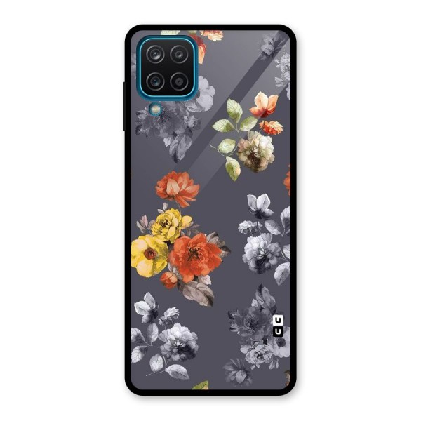 Beauty Art Bloom Glass Back Case for Galaxy A12