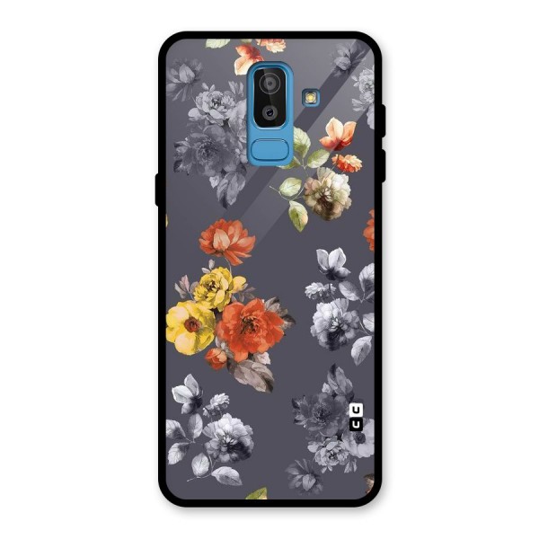 Beauty Art Bloom Glass Back Case for Galaxy J8