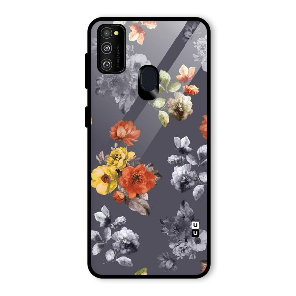 Beauty Art Bloom Glass Back Case for Galaxy M21