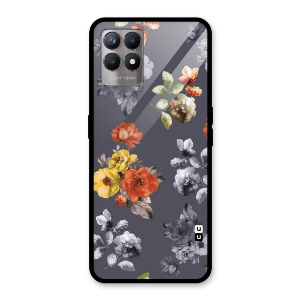 Beauty Art Bloom Glass Back Case for Realme 8i