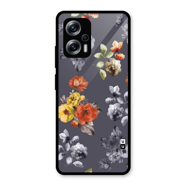 Beauty Art Bloom Glass Back Case for Redmi K50i