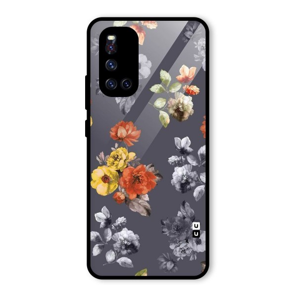 Beauty Art Bloom Glass Back Case for Vivo V19