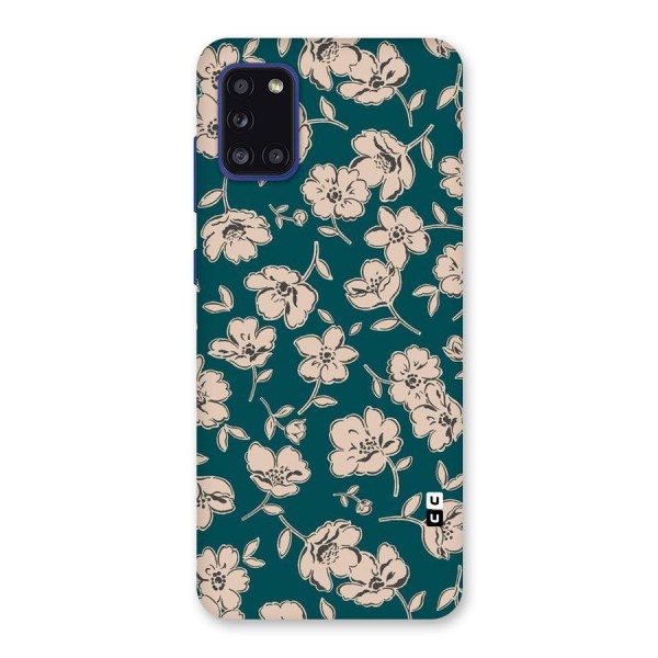 Beauty Green Bloom Back Case for Galaxy A31