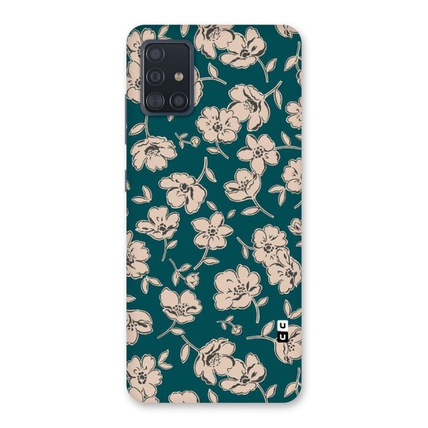 Beauty Green Bloom Back Case for Galaxy A51