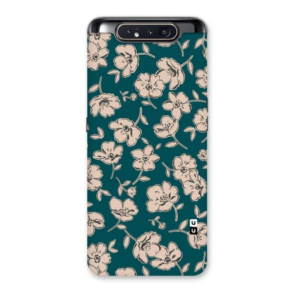 Beauty Green Bloom Back Case for Galaxy A80