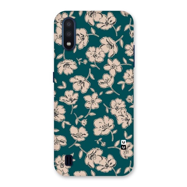 Beauty Green Bloom Back Case for Galaxy M01