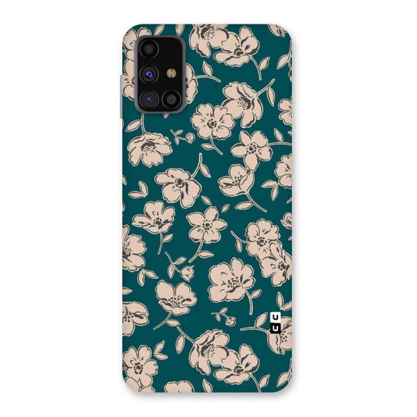 Beauty Green Bloom Back Case for Galaxy M31s