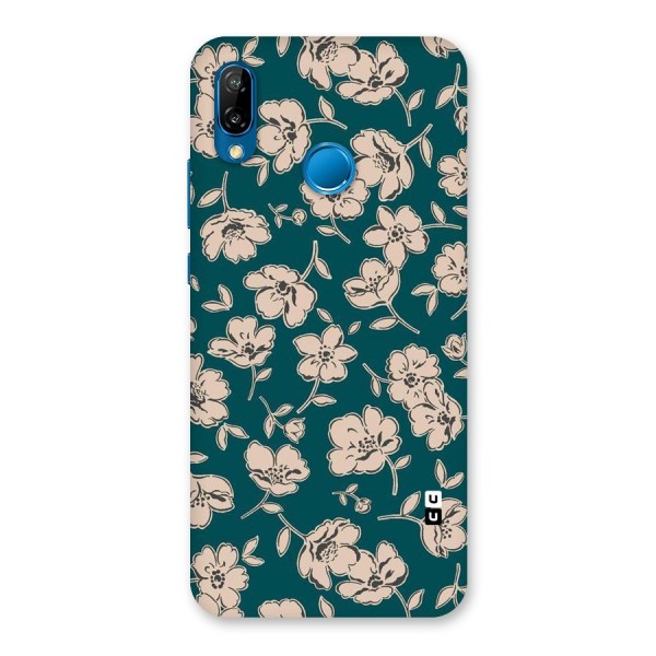 Beauty Green Bloom Back Case for Huawei P20 Lite