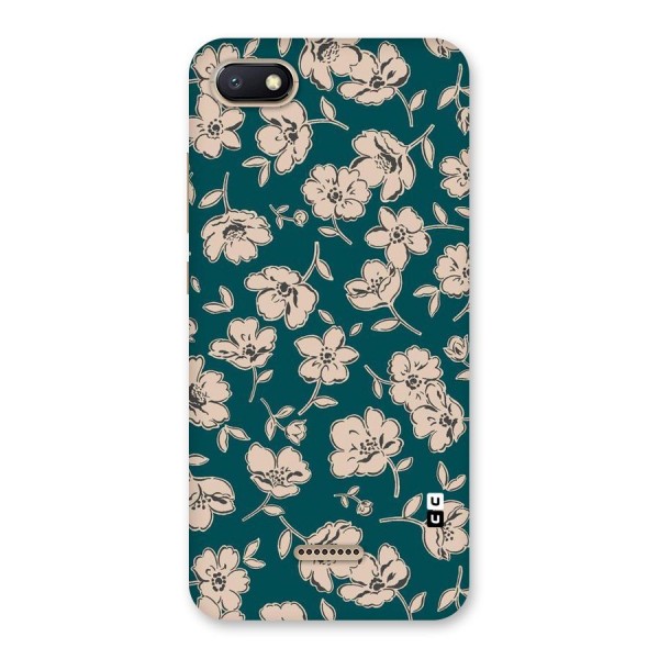 Beauty Green Bloom Back Case for Redmi 6A